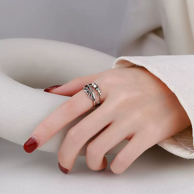 Vintage Multi-layer Index Finger Ring Individually Cool Fashion - Dazpy