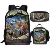 Backpack Dinosaur Schoolbag Children's Meal Bag - Dazpy