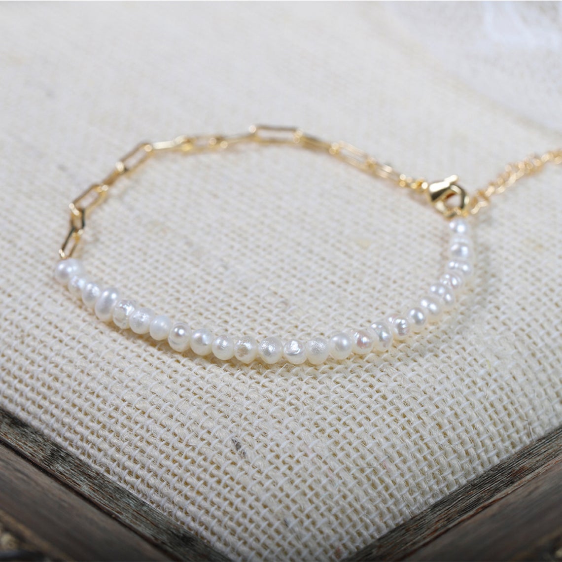 Natural Freshwater Pearl Stitching Bracelet Personality And Fashion - Dazpy