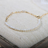 Natural Freshwater Pearl Stitching Bracelet Personality And Fashion - Dazpy