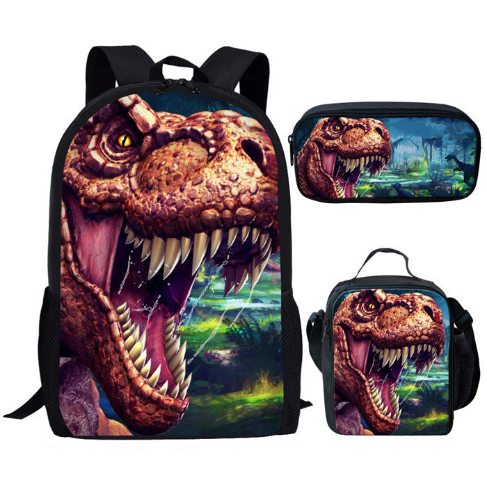 Backpack Dinosaur Schoolbag Children's Meal Bag - Dazpy