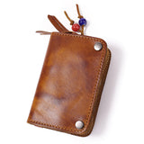 2-in-1 leather key card case - Dazpy