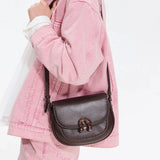 Elegant Chestnut Crossbody Bag