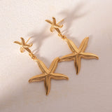 Stainless Steel Starfish Earrings