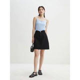 Chic High Waist Denim Skirt