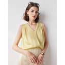 Blusa de seda elegante de verano