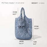 Luxury Design Women Plaited Raffia Straw Bag