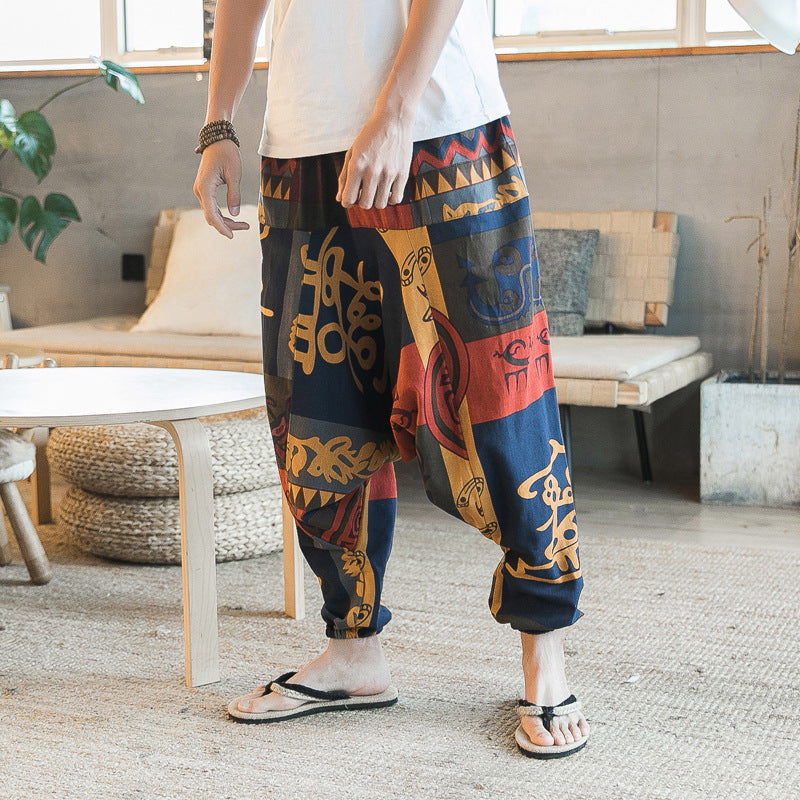 Printed men's Capris