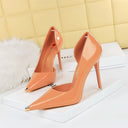Women's Cutout Patent-Finish Stiletto Pumps