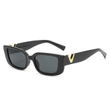 Rechteckige Vintage-Sonnenbrille