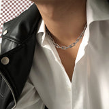 Men's U-shaped Spliced Clavicle Necklace - Dazpy