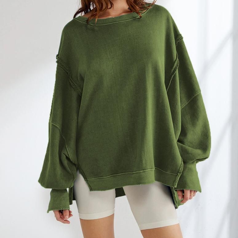 Elegantes Y2K Patchwork Herbst Sweatshirt