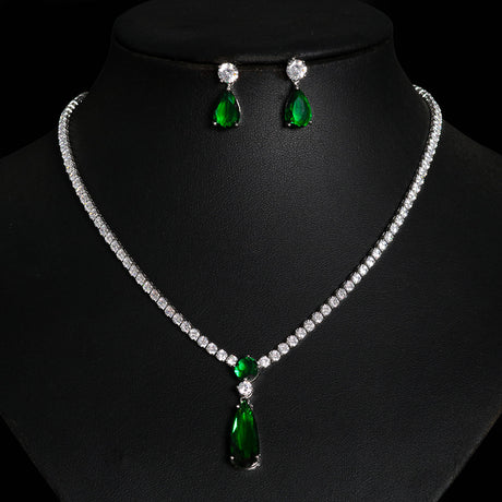 Zircon Necklace Set Minimalist Style - Dazpy