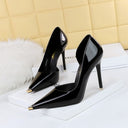 Women's Cutout Patent-Finish Stiletto Pumps
