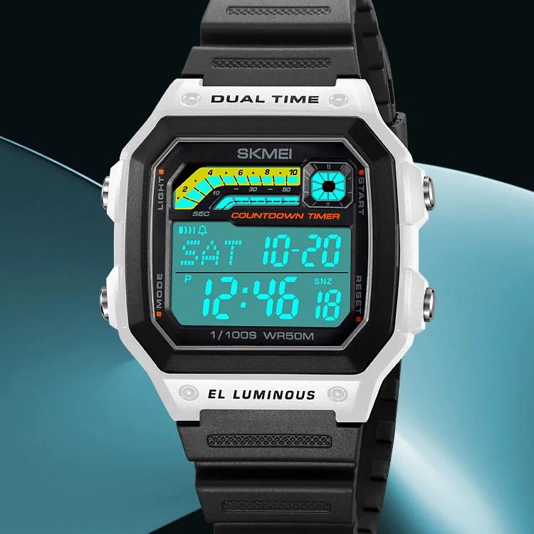 Reloj deportivo digital militar para hombre