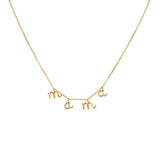 Women's Airy And Versatile Glossy Letter Necklace Collarbone Chain - Dazpy