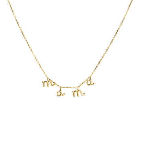 Women's Airy And Versatile Glossy Letter Necklace Collarbone Chain - Dazpy