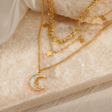 Personality Trend Star Moon Necklace - Dazpy