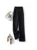 Elegant Office Lady Straight Trousers