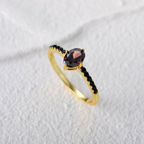 Fashion Personality Black Onyx Cluster Ring - Dazpy