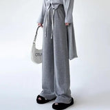 Elegant High-Waist Drawstring Wide Leg Pants for Women