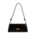 Elegante bolso de hombro vintage de piel auténtica