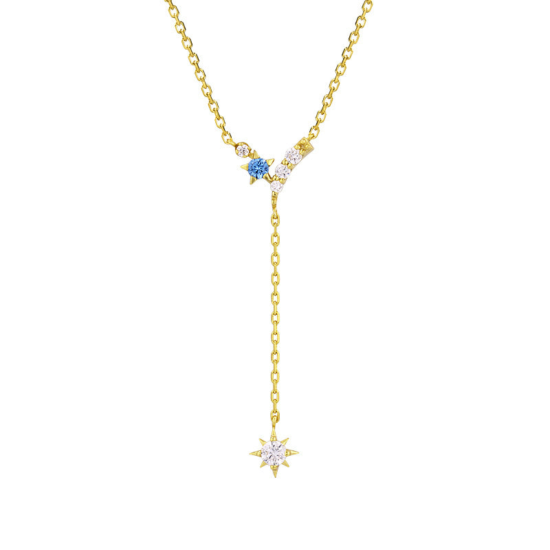 Five-pointed Star Y-shaped Tassel Necklace For Women - Dazpy