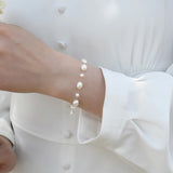 Natural Baroque Pearl Transparent Fish Silk Bracelet - Dazpy