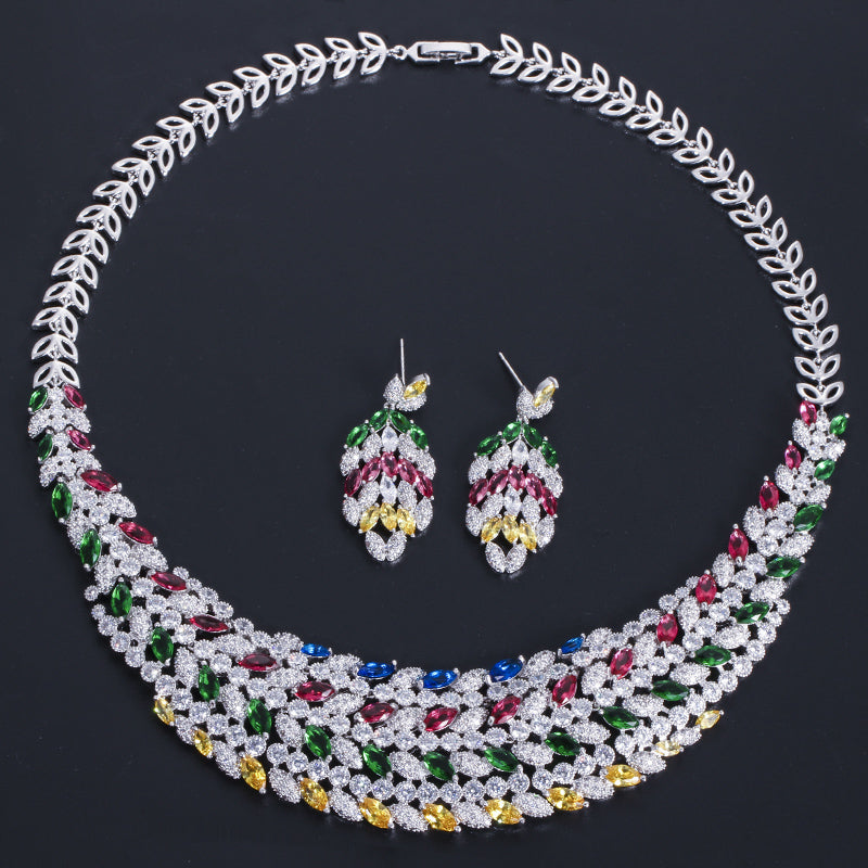 Bridal Wedding Jewelry Set Europe And America - Dazpy