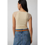 Vintage Lace V-Neck Crop Top