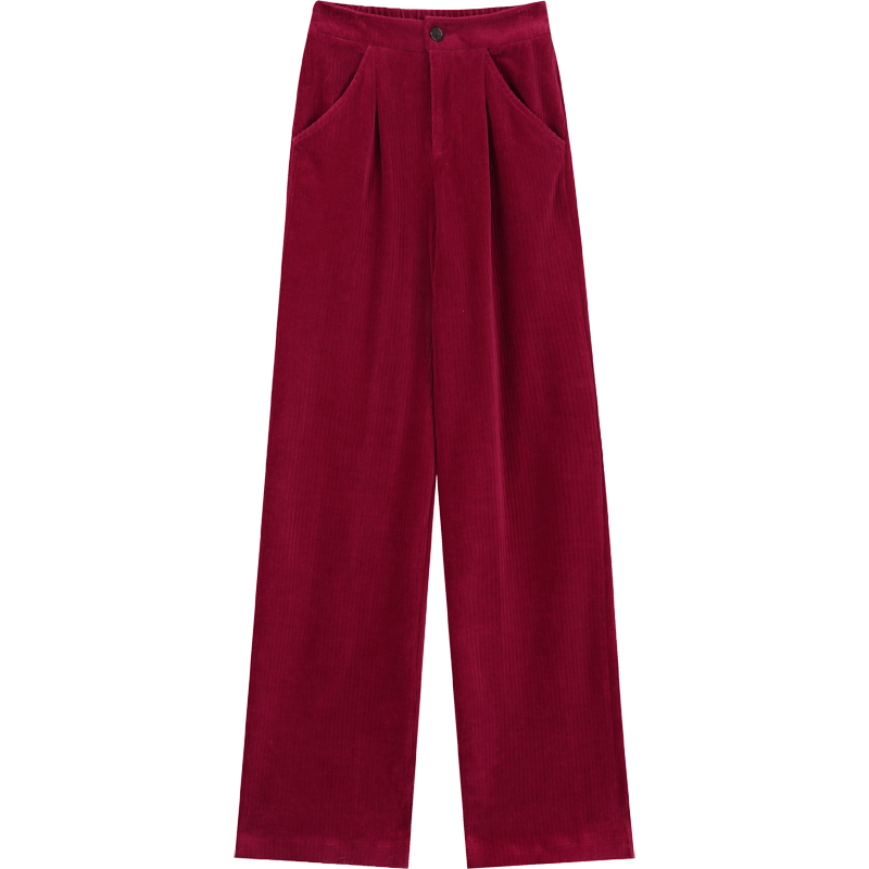 Pantalones de pana de moda coreana