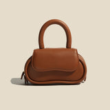 Genuine Leather Macaron Soft Handbag