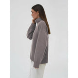 Lässiger Oversize-Strickpullover für Damen