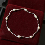 Natural Single-ring Freshwater Pearl String Wave Shape - Dazpy