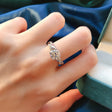 Mujing Jewelry S925 Silver Twisted Round Engagement Ring - Dazpy