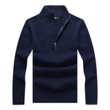 Herren Pullover Koreanischen Stil Schlank Langarm Casual Strickpullover Gestreiften Wolle Männer