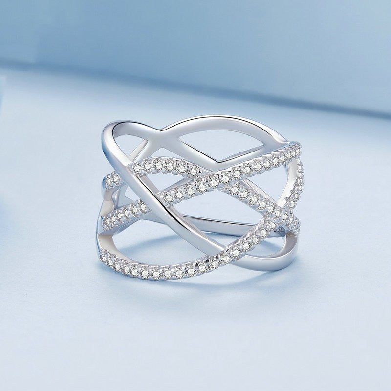 Light Luxury Advanced Geometric Multilayer Linear Index Finger Ring - Dazpy