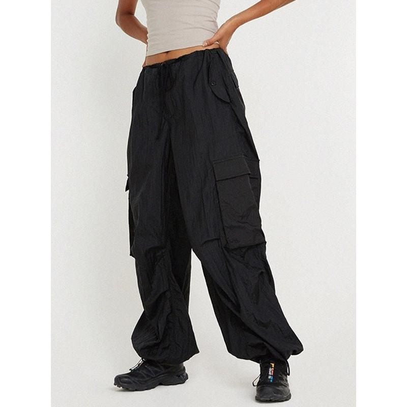 High Waist Safari Style Cargo Pants