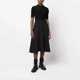 Elegant Wool Midi Skirt for Women