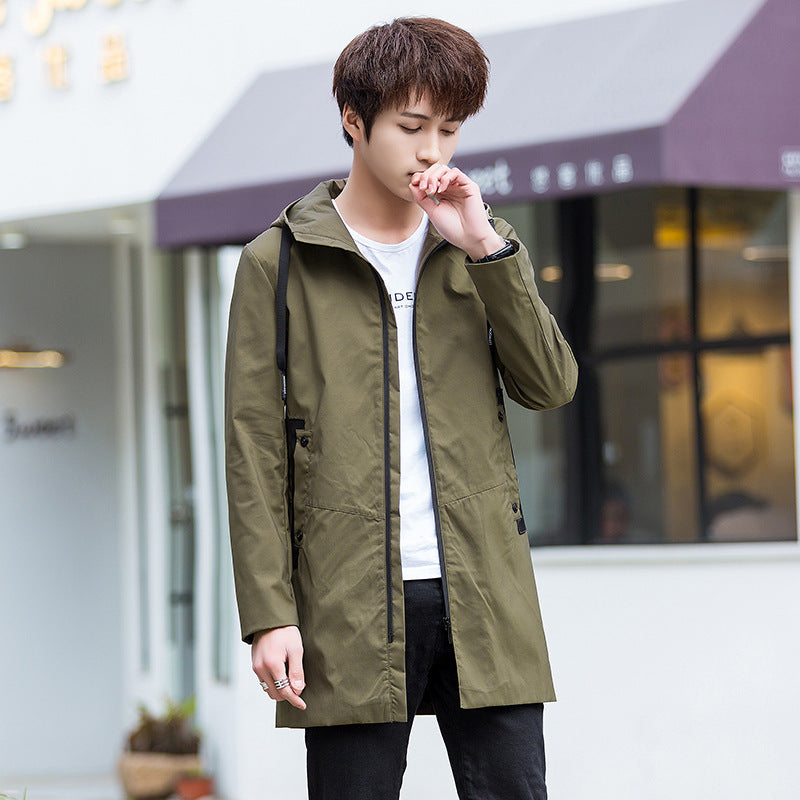 Solid Color Slim Fit Trendy Coat