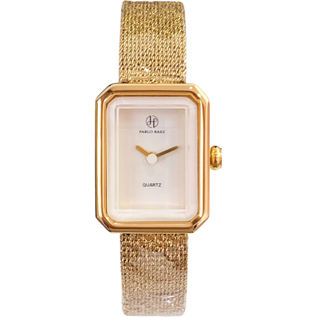 Square Dial Mesh With Delicate Quartz Watch Waterproof - Dazpy