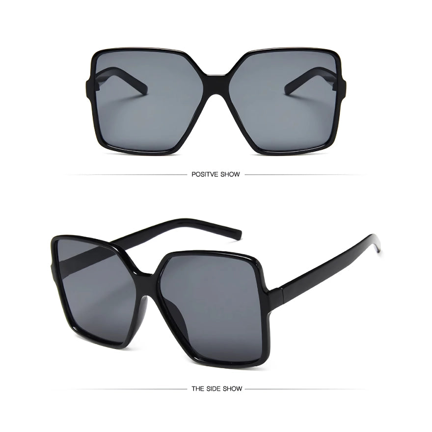 Gafas de sol unisex cuadradas de gran tamaño