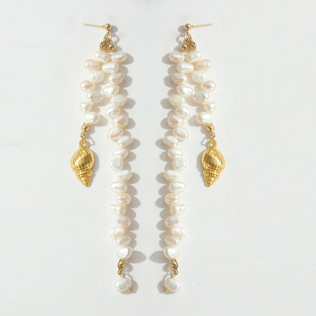 European And American Trendy Baroque Pearl Earrings - Dazpy