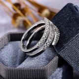 Ladies Fashion Sterling Silver Ring - Dazpy