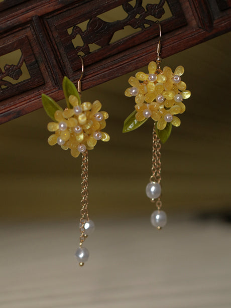 Retro Osmanthus Earrings For Female Minorities Mori Style - Dazpy