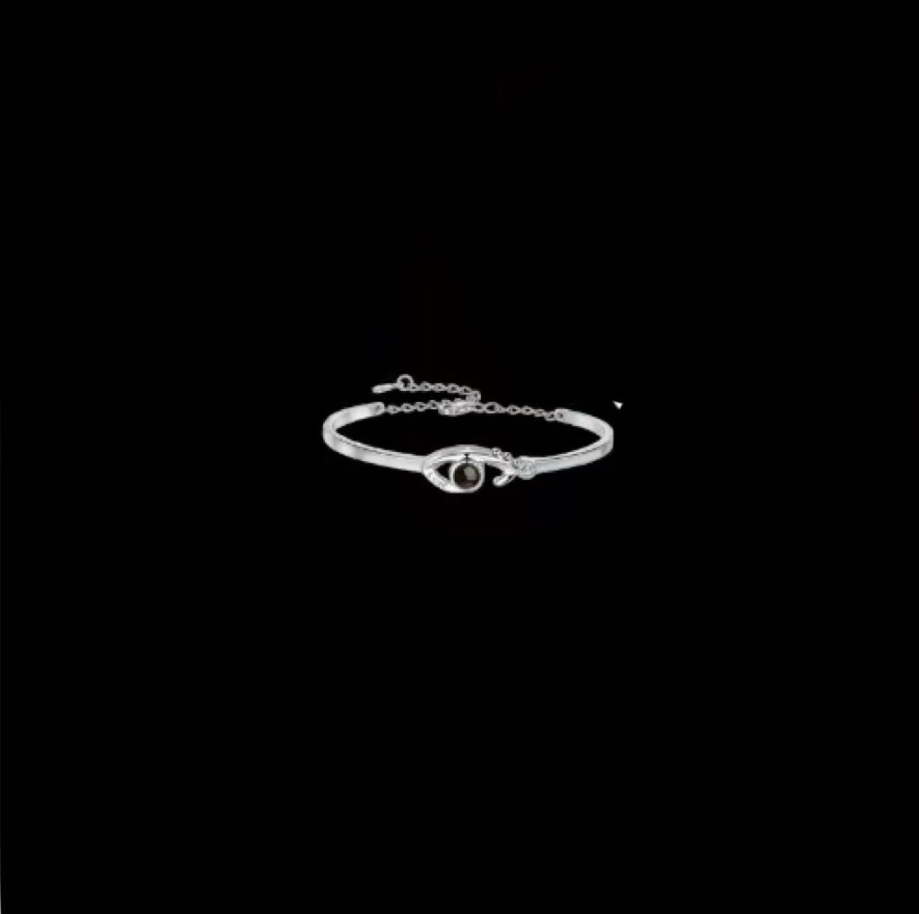 Projection Demon Eye Bracelet Female Sterling Silver - Dazpy