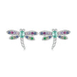 Women's Insect Plated Platinum Earrings - Dazpy