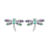 Women's Insect Plated Platinum Earrings - Dazpy