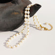 Real Freshwater Rice Pearl Beaded Clavicle Chain - Dazpy