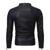 Nuevas chaquetas de cuero para motocicletas de estilo europeo y americano para hombres